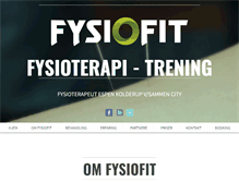 Tablet Screenshot of fysiofit.no